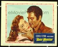 v765 ROCKY MOUNTAIN movie lobby card #3 '50 best Errol Flynn close up!