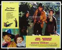 v768 ROOSTER COGBURN movie lobby card #6 '75 John Wayne, Kate Hepburn