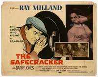 v134 SAFECRACKER movie title lobby card '58 Ray Milland, Barry Jones