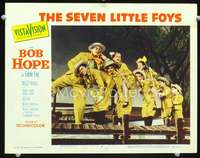 v781 SEVEN LITTLE FOYS movie lobby card #4 '55 Bob Hope with 7 kids!