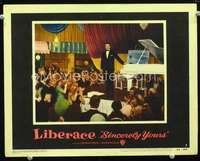 v793 SINCERELY YOURS movie lobby card #5 '55 Liberace by piano!