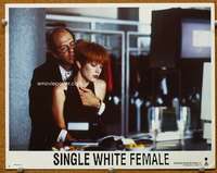 v796 SINGLE WHITE FEMALE movie lobby card #2 '92 Bridget Fonda fondled