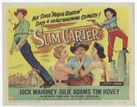 v144 SLIM CARTER movie title lobby card '57 Jock Mahoney, Julie Adams