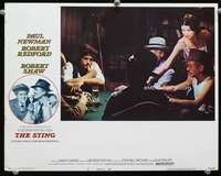 v824 STING movie lobby card #8 '74 Paul Newman, Robert Redford