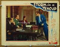 v826 STORM IN A TEACUP movie lobby card '37 reporter Rex Harrison!