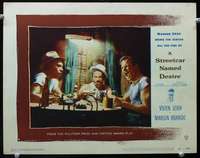 v833 STREETCAR NAMED DESIRE movie lobby card #8 '51 Brando screams!
