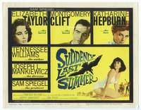 v151 SUDDENLY LAST SUMMER movie title lobby card '60 sexy Elizabeth Taylor!