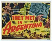 v155 THEY MET IN ARGENTINA movie title lobby card '41 Maureen O'Hara