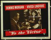 v879 TO THE VICTOR movie lobby card #8 '48 Viveca Lindfors, Conrad