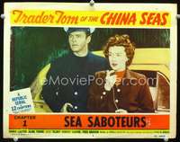 v886 TRADER TOM OF THE CHINA SEAS Chap 1 movie lobby card #8 '54 serial