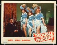 v889 TROUBLE CHASERS movie lobby card '45 Shemp, Maxie, Billy in drag!