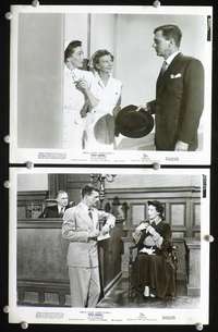 w429 HALF ANGEL 2 8x10 movie stills '51 Loretta Young, Joe Cotten