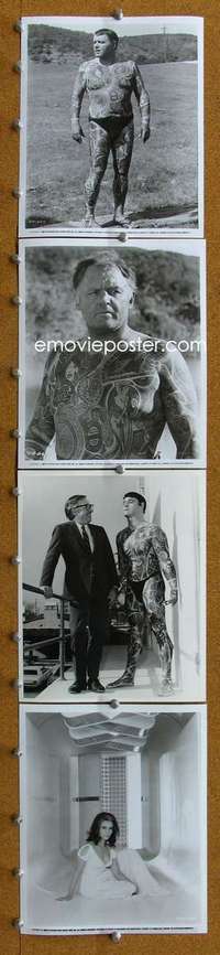 w283 ILLUSTRATED MAN 4 8x10 movie stills '69 tattooed Rod Steiger!