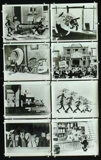 w123 LUCKY LUKE 8 8x10 movie stills '71 Daisy Town, cartoon western!