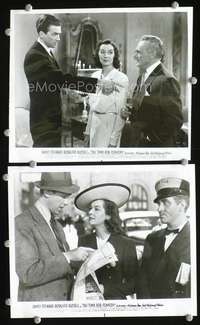 w445 NO TIME FOR COMEDY 2 8x10 movie stills R46 Jim Stewart, Russell