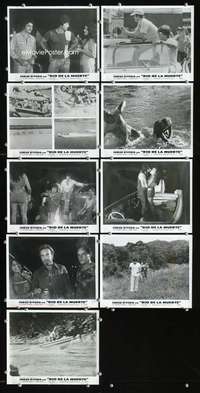 w101 RIO DE LA MUERTE 9 Span/US 8x10 movie stills '78 boat racing!