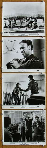 w302 RIOT 4 8x10 movie stills '69 Jim Brown & Gene Hackman in prison!
