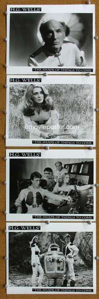 w102 SHAPE OF THINGS TO COME 9 8x10 movie stills '79 Lynley, Morse