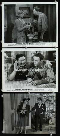 w408 THEY KNEW WHAT THEY WANTED 3 8x10 movie stills '40 Carole Lombard