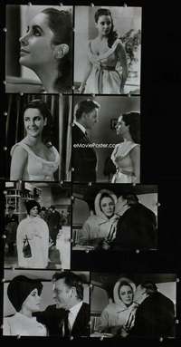 w151 V.I.P.s 8 7x9 movie stills '63 Elizabeth Taylor, Richard Burton
