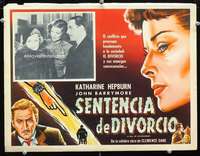y354 BILL OF DIVORCEMENT Mexican movie lobby card R50s Barrymore