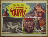 y361 DEATH CURSE OF TARTU Mexican movie lobby card '66 wacky horror!