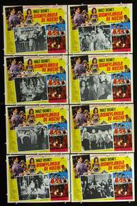 y282 DISNEYLAND AFTER DARK 8 Mexican movie lobby cards '63 Satchmo!