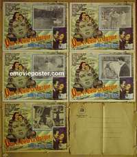 y300 LEAVE HER TO HEAVEN 5 Mexican movie lobby cards '45 Gene Tierney