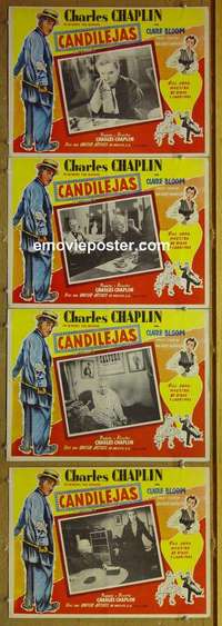 y308 LIMELIGHT 4 Mexican movie lobby cards '52 Charlie Chaplin, Bloom