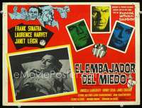 y391 MANCHURIAN CANDIDATE Mexican movie lobby card '62 Frank Sinatra