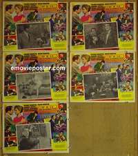 y302 OCEAN'S 11 5 Mexican movie lobby cards '60 classic Rat Pack!
