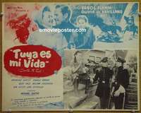 y405 SANTA FE TRAIL Mexican movie lobby card R50s Flynn, deHavilland