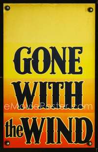 y090 GONE WITH THE WIND movie window card '39 Clark Gable, Leigh