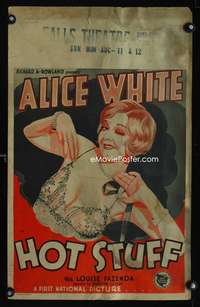 y104 HOT STUFF movie window card '29 sexy artwork of Alice White!