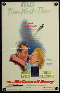 y150 McCONNELL STORY movie window card '55 Alan Ladd, June Allyson