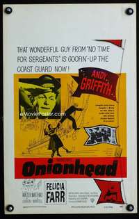 y180 ONIONHEAD movie window card '58 Andy Griffith, Felicia Farr