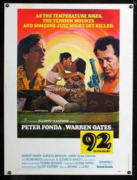 z195 92 IN THE SHADE Thirty by Forty movie poster '75 Peter Fonda, Warren Oates