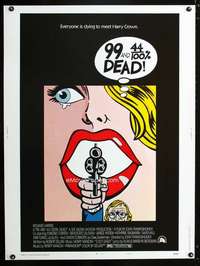 z196 99 & 44/100% DEAD Thirty by Forty movie poster '74 cool pop art image!