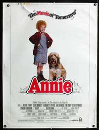 z202 ANNIE Thirty by Forty movie poster '82 Aileen Quinn from comic strip!