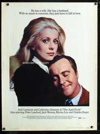 z203 APRIL FOOLS Thirty by Forty movie poster '69 Lemmon, Catherine Deneuve