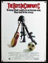 z221 BOYS IN COMPANY C Thirty by Forty movie poster '78 the insane Vietnam War!