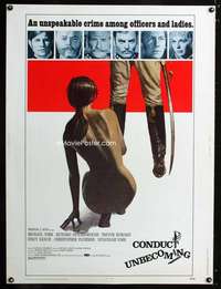 z249 CONDUCT UNBECOMING Thirty by Forty movie poster '75Susannah & Michael York
