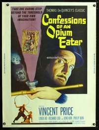 z250 CONFESSIONS OF AN OPIUM EATER Thirty by Forty movie poster '62 V. Price