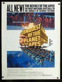 z251 CONQUEST OF THE PLANET OF THE APES style B Thirty by Forty movie poster '72