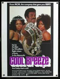 z252 COOL BREEZE Thirty by Forty movie poster '72 Rasulala, he hit the Man!