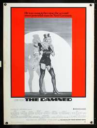 z257 DAMNED Thirty by Forty movie poster '70 Luchino Visconti, Dirk Bogarde