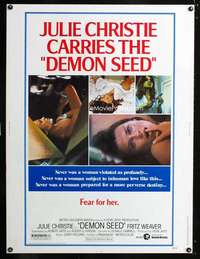 z268 DEMON SEED style B Thirty by Forty movie poster '77 Julie Christie sci-fi!