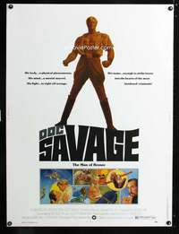 z272 DOC SAVAGE Thirty by Forty movie poster '75 The Man of Bronze, George Pal
