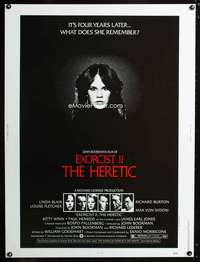 z287 EXORCIST 2: THE HERETIC Thirty by Forty movie poster '77 Linda Blair
