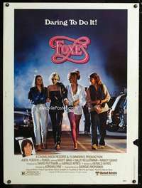 z299 FOXES Thirty by Forty movie poster '80 Jodie Foster, Cherie Currie, Baio